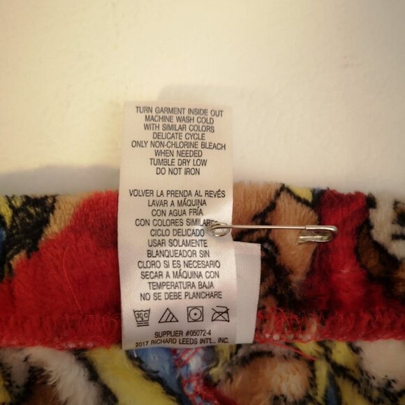 Disney Youth's Size Medium Red w/ Multi Colors Beauty & the Beast Sleep Pants - Picture 9 of 9